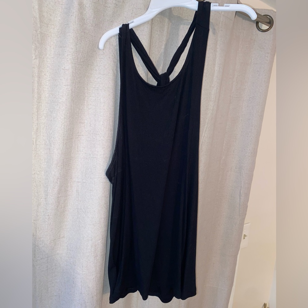 Black tank top
